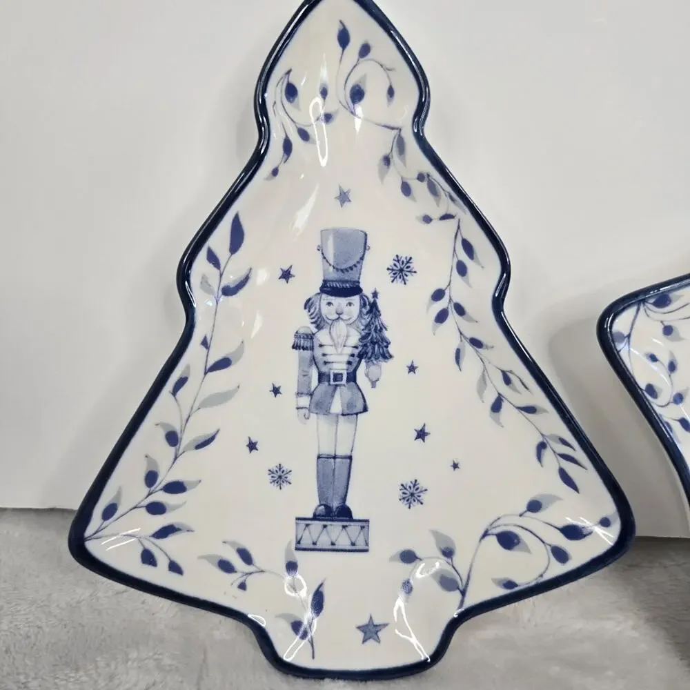 Set of 12 Christmas Themed Plates – Nutcracker, Ballerina & Christmas Tree